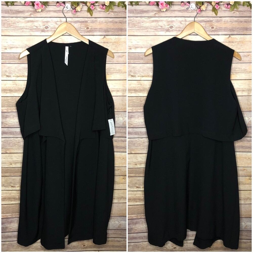 NWT NY Collection Layered Sleeveless Kimono